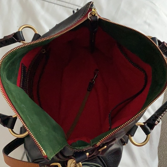 Dooney & Bourke Blue Florentine Large Satchel - Picture 4 of 7